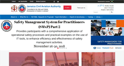 Desktop Screenshot of jcaa.gov.jm